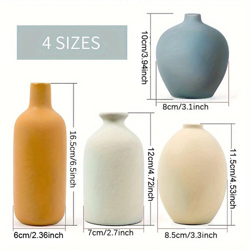 1pc ceramic vase works of art, living room bedroom study cafe and other ornaments, gifts for lovers during festivals. - vue 7 sur 7