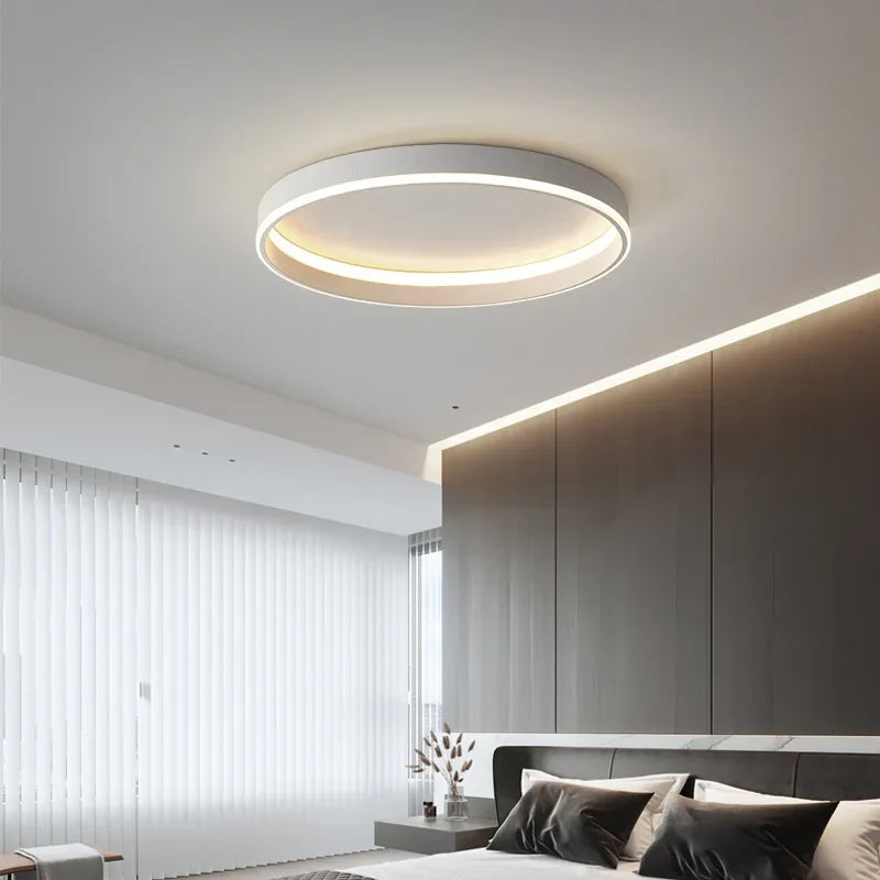 Plafonnier led ronde nordique pour intérieur - vue 6 sur 12