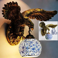 applique murale eagle décoration rétro bohème lumineuse artistique