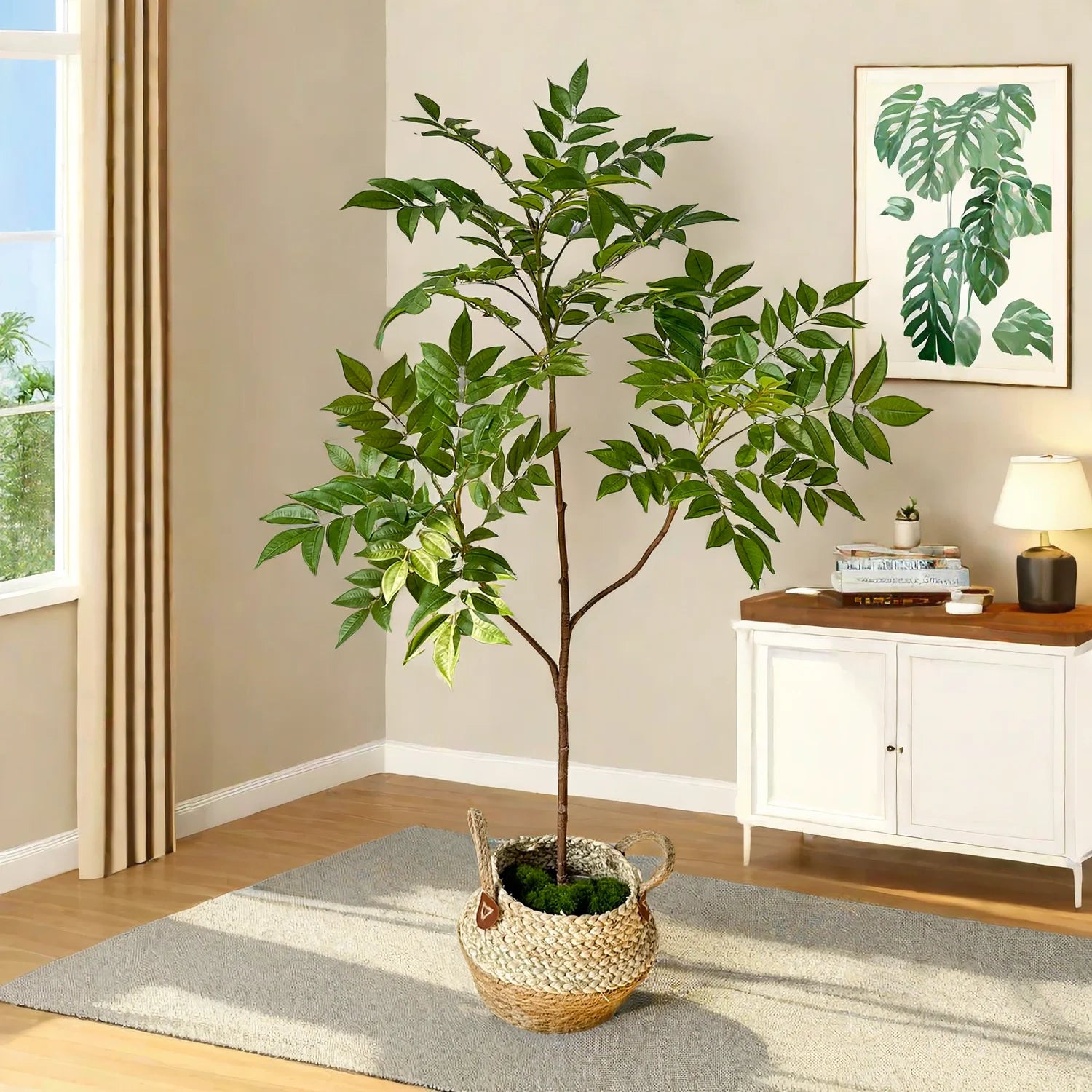 plantes artificielles grandes fausses branches pour décoration intérieure extérieure - vue 3 sur 14