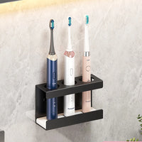 Aluminum Wall Mount Electric Toothbrush Holder for Bathroom, Shower, Toothbrush Hanger Brush Stand, Hanger Bathroom Organizer