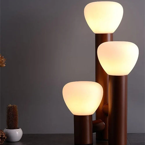 Coloured glass table lamp for interior decoration - vue 6 sur 10