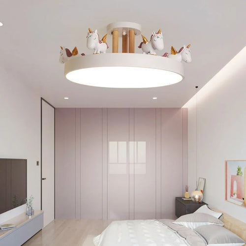 Colourful LED ceiling light for children's room safe decorative lighting - vue 4 sur 15