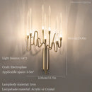 applique murale en cristal design lumineux pour intérieur élégant