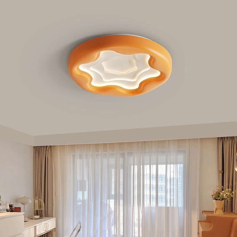 plafonnier moderne en résine style nuage protection yeux - vue 6 sur 16