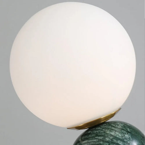 lampe à poser en marbre et verre pour intérieur élégant - vue 7 sur 9