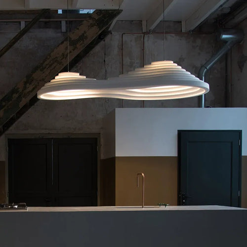 Minimalist Nordic wabi-sabi LED pendant light - vue 2 sur 9