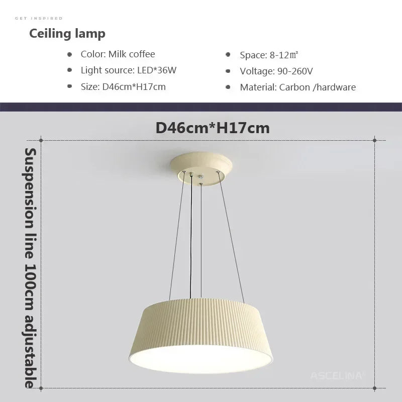 lustre moderne nordique à led simple pour intérieur