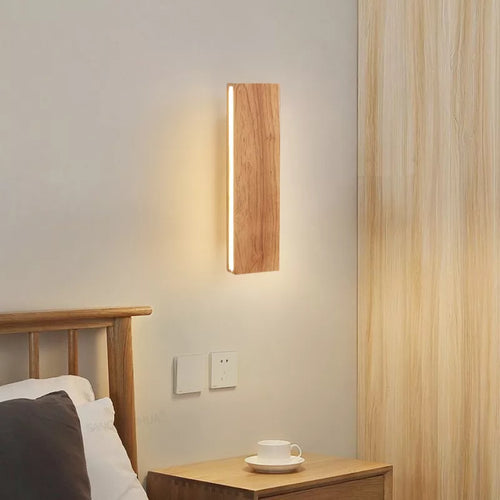 Applique murale LED rotative en bois - vue 4 sur 9