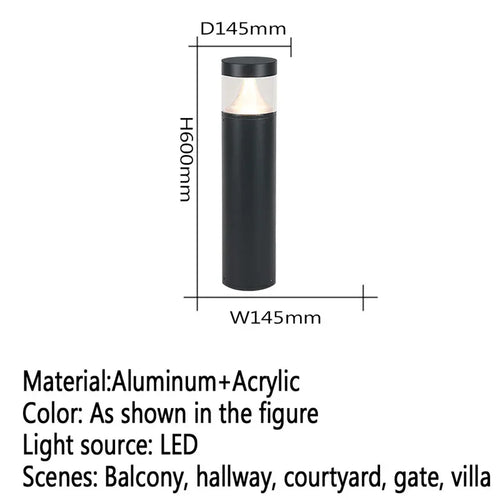 lampe de jardin extérieure led étanche design contemporain pour villa - vue 14 sur 47