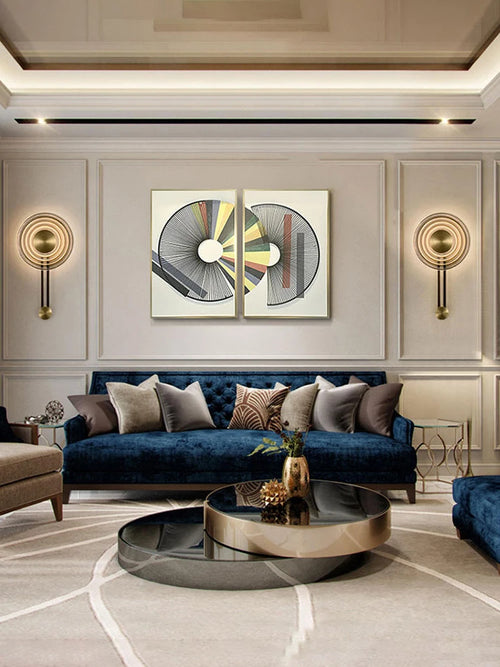 applique murale design minimaliste en verre pour intérieur