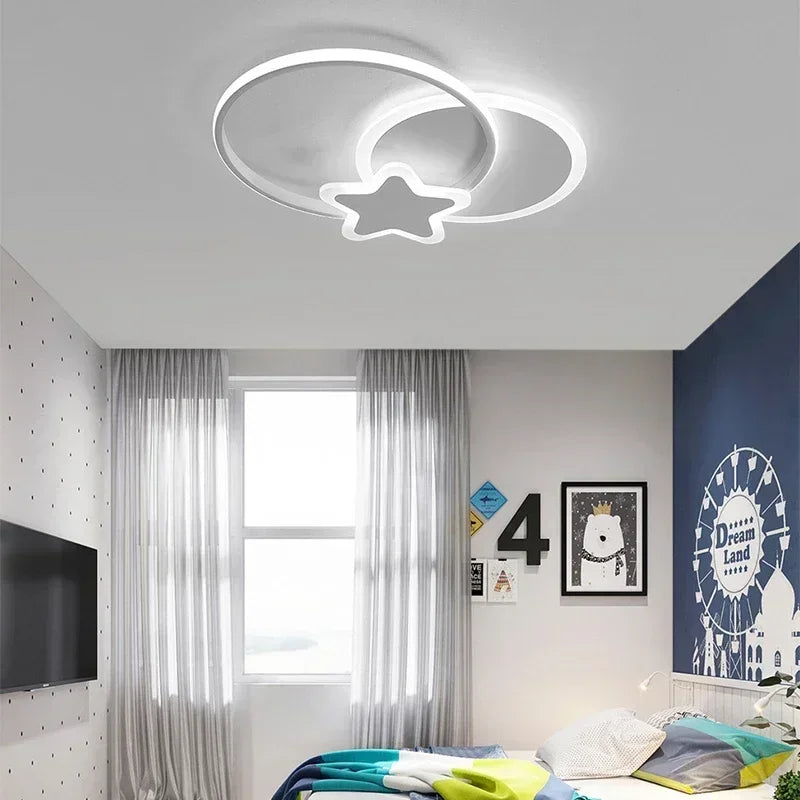 Plafonnier moderne à LEDs pour enfants chambre salon salle à manger chambre étude allée - vue 7 sur 24