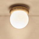 plafonnier wabi sabi japon décoration industrielle led travertin