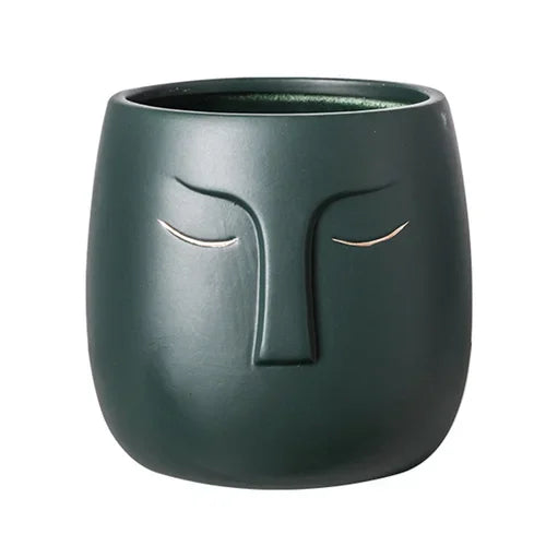 pot de fleurs en céramique doré pour décoration intérieure moderne - vue 12 sur 14