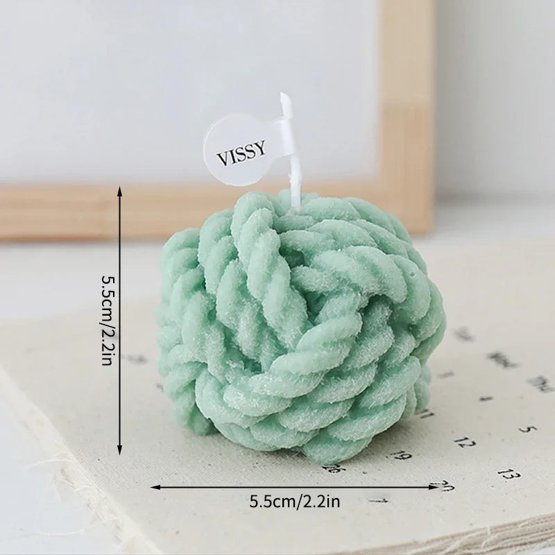 bougie aromatique en laine pour mariage décoration créative cadeau invité - vue 7 sur 13