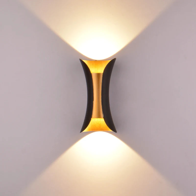 10W 20W 30W up down led wall lamp warm white or white 6000k wall light with black or white wall sconce housing AC85-265V - vue 3 sur 8