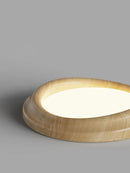 plafonnier imitation noyer crème maison