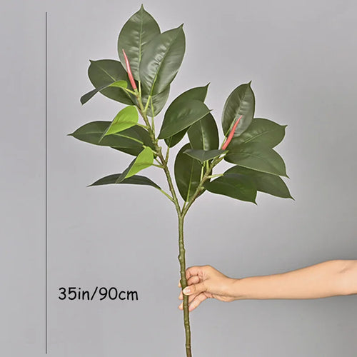 plantes artificielles ficus en plastique pour décoration intérieure et extérieure - vue 10 sur 10