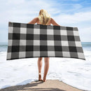serviette de plage carreaux legere anti sable rapide
