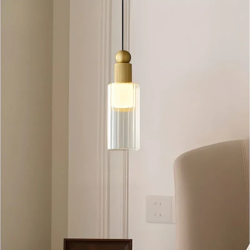 suspension en laiton doré pour décoration moderne et élégante - vue 4 sur 8