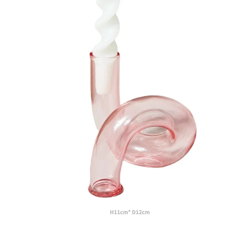 bougeoirs décoratifs en verre pour mariage et décoration intérieure - vue 18 sur 32