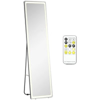 HOMCOM wall mirror full body standing mirror with LED lights 40x37x157.5 cm