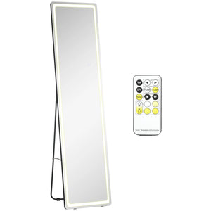 HOMCOM wall mirror full body standing mirror with LED lights 40x37x157.5 cm