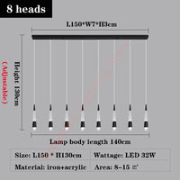 suspension led moderne créative simple pour intérieur