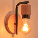 applique murale vintage en bois nordique pour éclairage intérieur