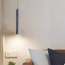 lampe suspendue moderne en pierre naturelle et bois pour bar