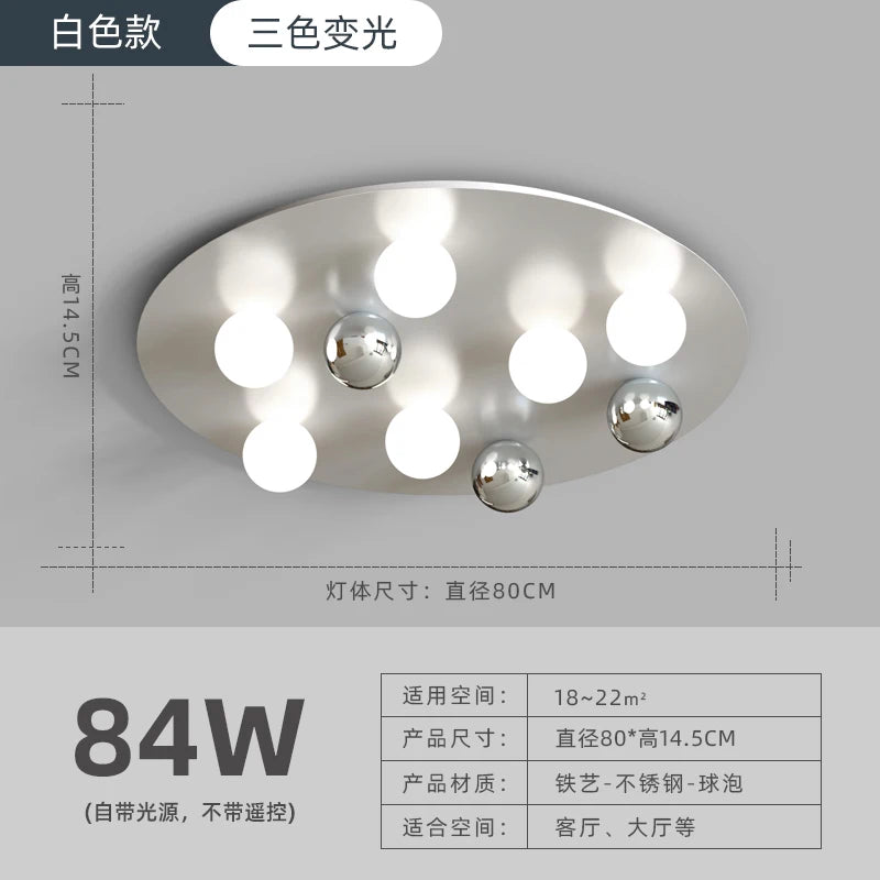 Minimalist Nordic design ceiling light for modern interior decor - vue 12 sur 16