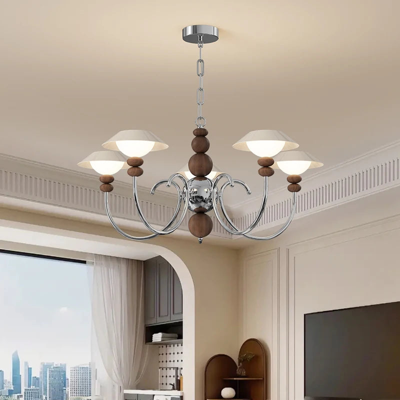 lustre rétro haut de gamme en coque d'oeuf américain style médiéval - vue 3 sur 8