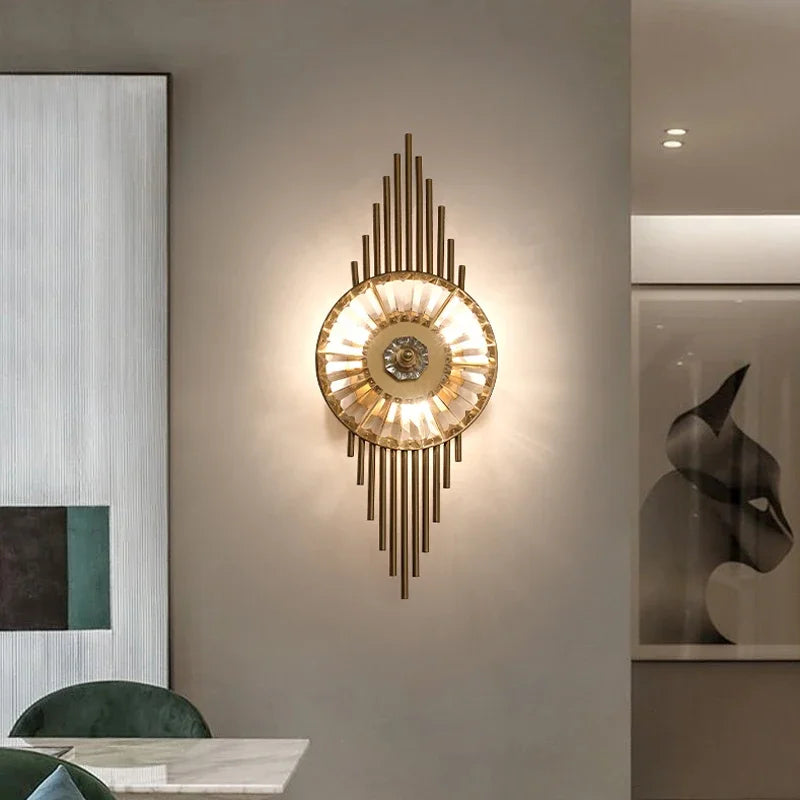 applique murale en cristal lumière de luxe - vue 5 sur 11