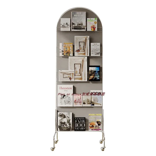 Adjustable solid wood full body mirror, magazine bookshelf mirror, floor standing retro with wheel fitting mirror - vue 2 sur 18