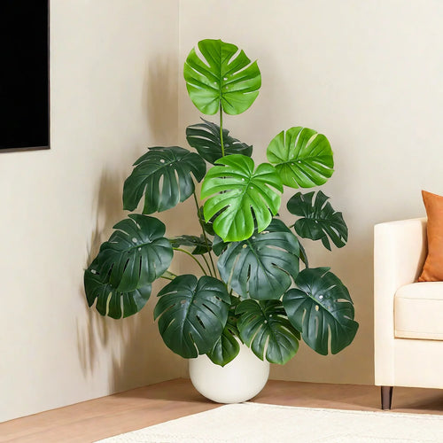Realistic artificial monstera plant for interior decoration - vue 4 sur 10