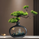 New Chinese welcome pine vase ornament, living room entrance TV cabinet, Bogu rack ornament, office housewarming gift
