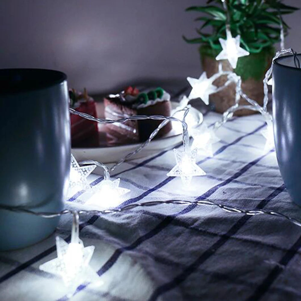 guirlande lumineuse étoile pour décoration extérieure et fêtes - vue 6 sur 12