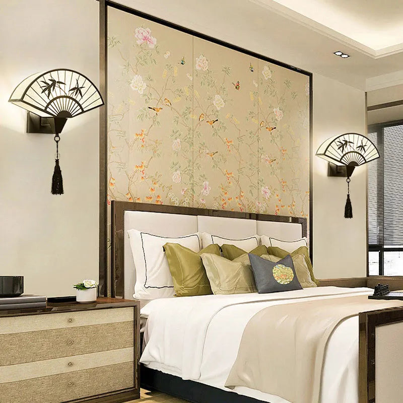 applique murale style chinois en fer art pour hôtel - vue 4 sur 7