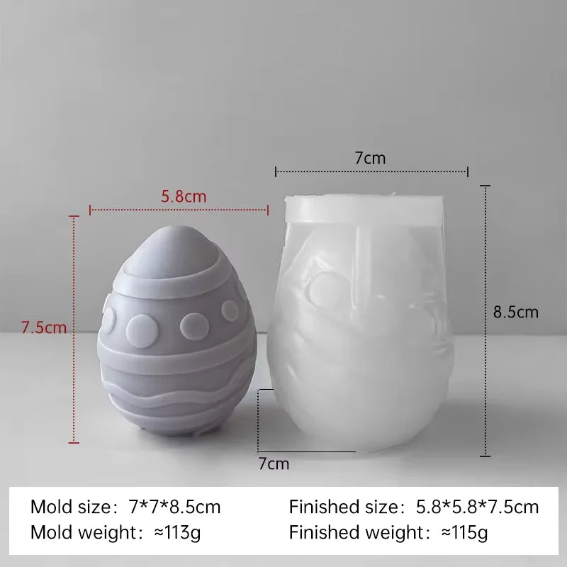 moule à bougie en silicone pour œufs de pâques à créer soi-même - vue 18 sur 21
