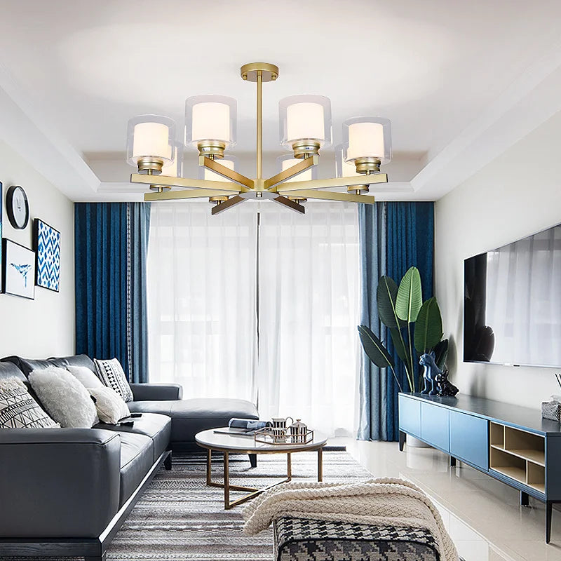 Bosmos European Style Decorative LED Chandeliers For Living Rooms, Bedrooms, And Modern Simple Indoor Lighting - vue 3 sur 21