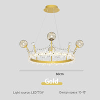 Lustres en couronne de cristal pour chambre de garçons et filles