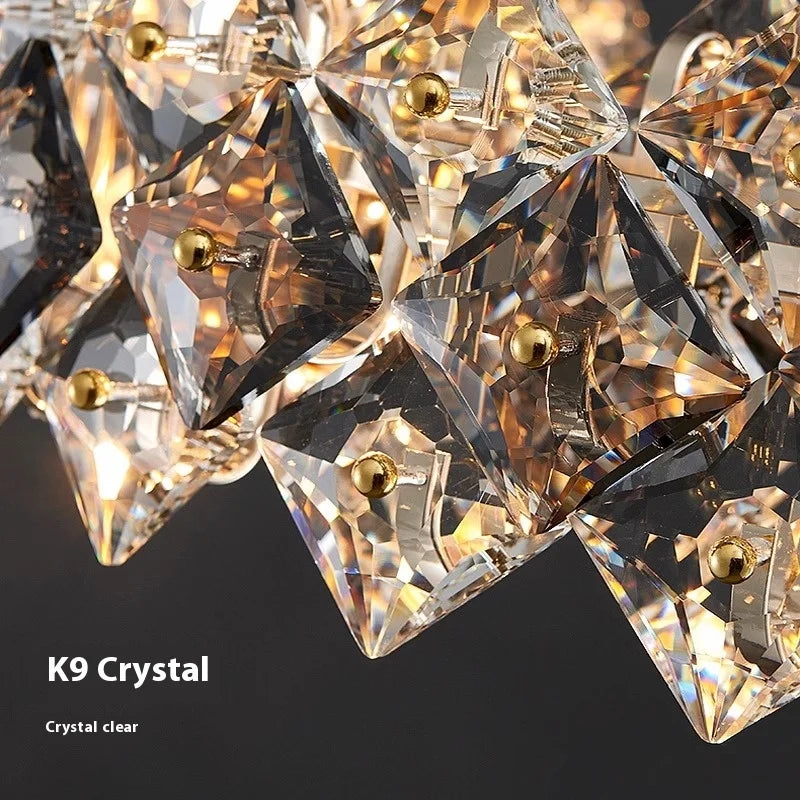 lustre en cristal design minimaliste pour un intérieur élégant - vue 5 sur 8