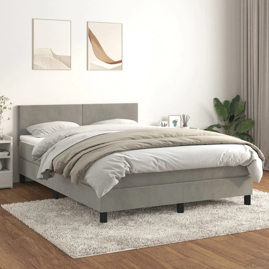 matelas confortable avec sommier à ressorts et cadre de lit - vue 7 sur 6