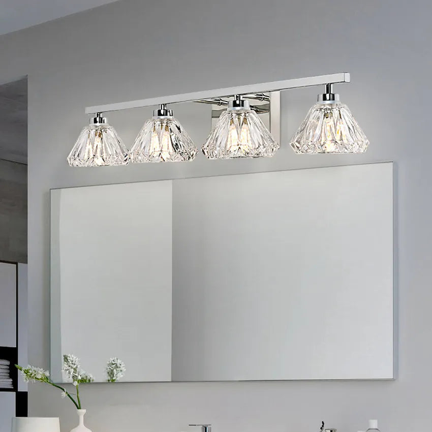 Lampe de salle de bains en cristal moderne