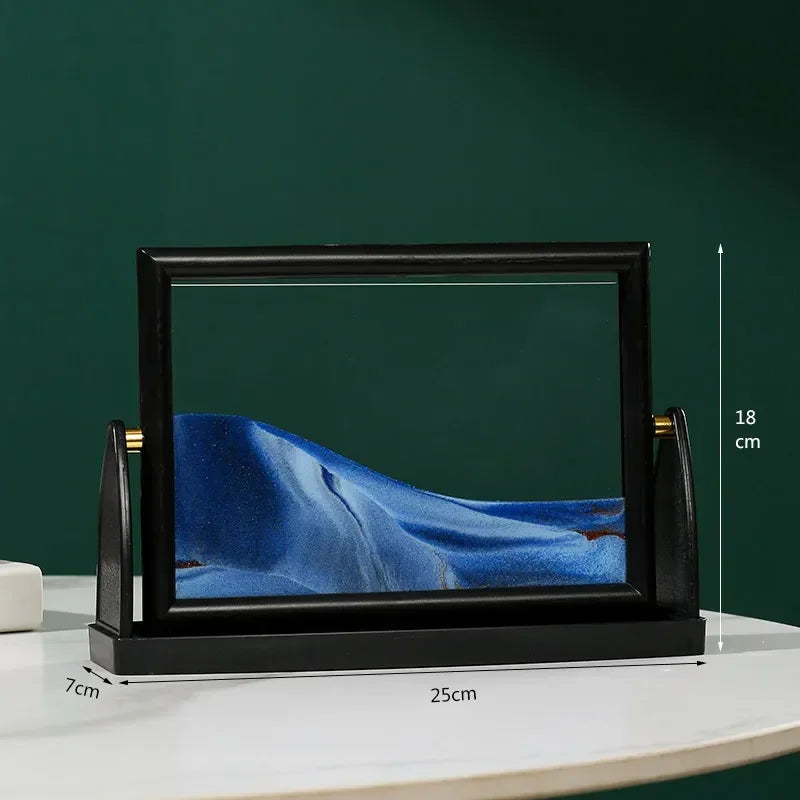 peinture artistique en mouvement sur sable créatif décoratif