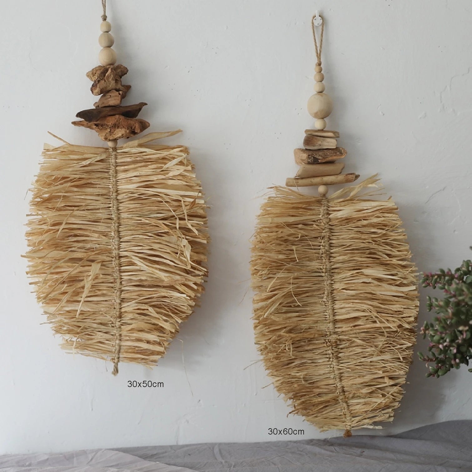 Nordic Style Straw Rattan Wall Decor, Round Rattan Mirror, Decoration Mirror - vue 8 sur 12