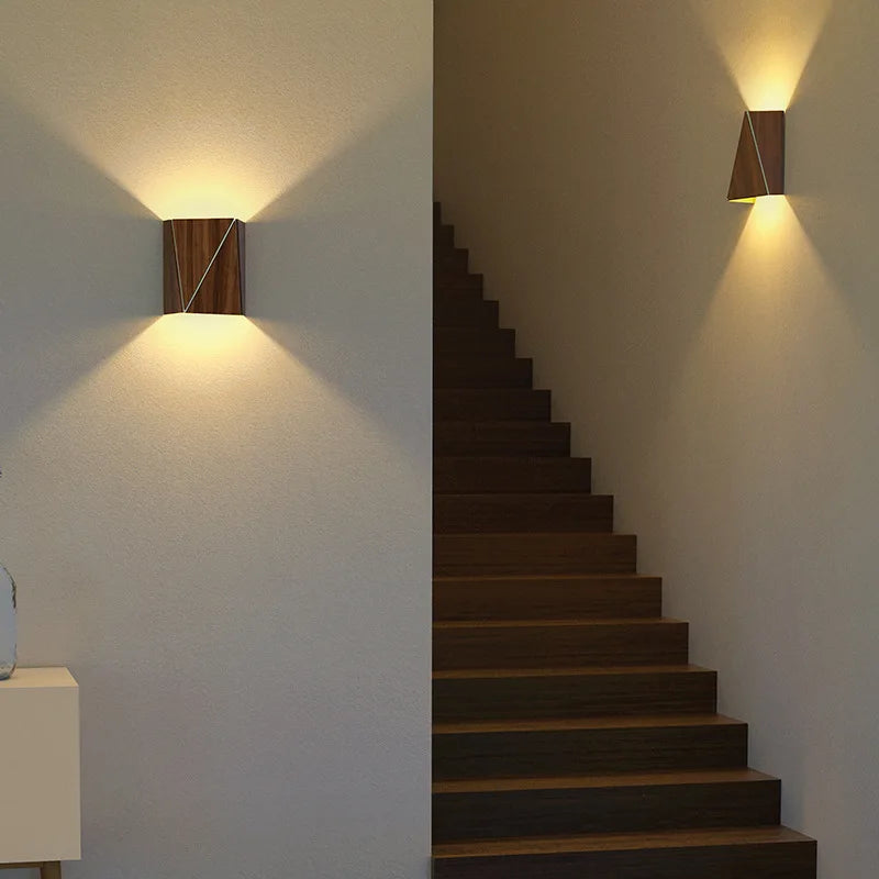 applique murale en bois massif design japonais pour intérieur élégant - vue 5 sur 6