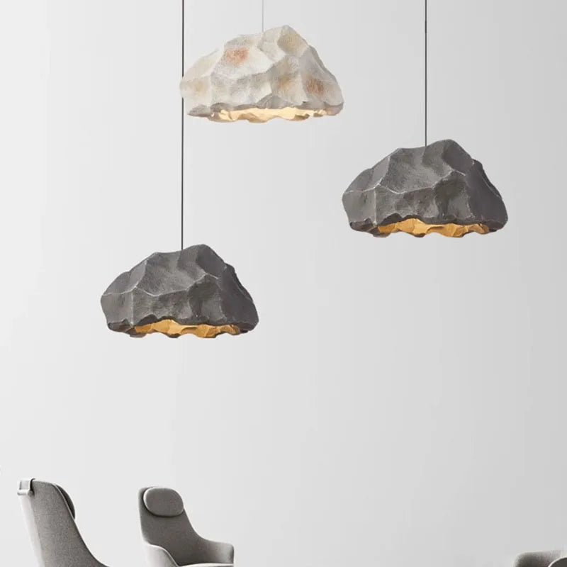 suspension en forme de pierre pour décoration intérieure - vue 3 sur 8