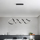Minimalist spiral LED chandelier home decor indoor lighting