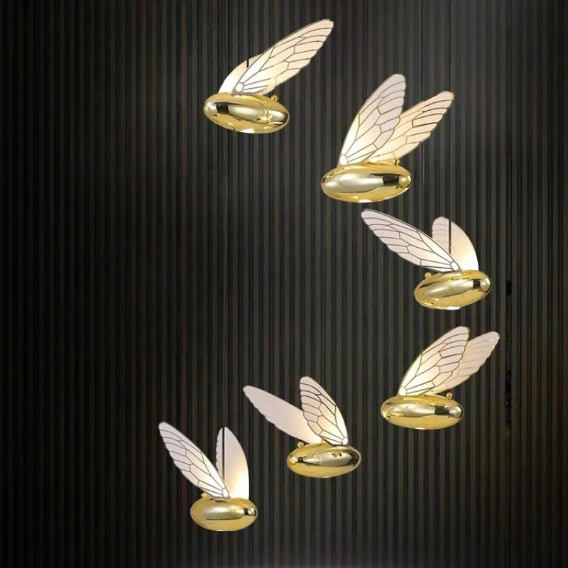 suspension moderne abeille pour décoration intérieure créative et simple - vue 3 sur 8